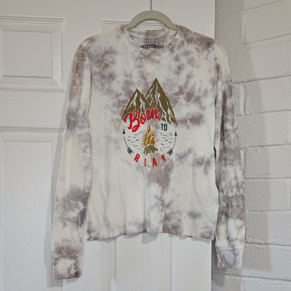 Chillionaire Born to Roam Tie-Dye Long Sleeve Size Small